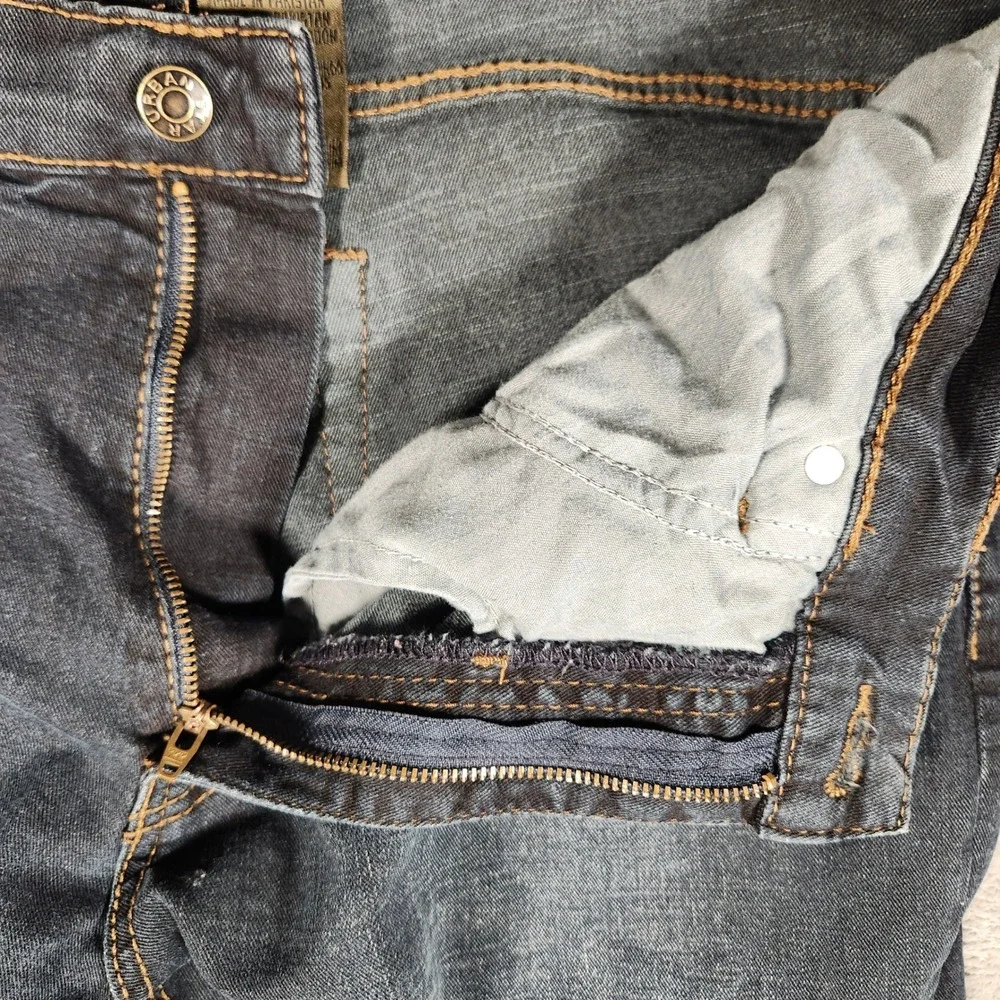 Urban Star Jeans Mens 36x32‎ Dark Wash Excellent Straight Leg Stretch Denim
